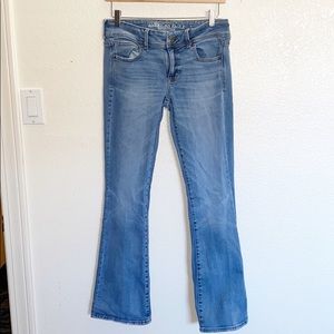 American Eagle Kick Boot Light Wash StretchX Jeans